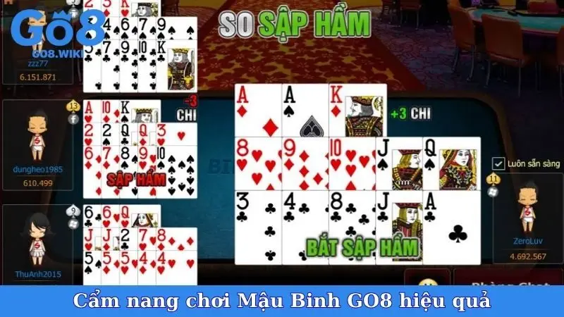 Cẩm nang chơi Mậu Binh GO8 hiệu quả