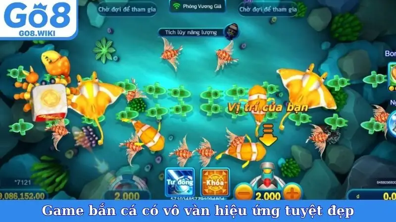 Game bắn cá có vô vàn hiệu ứng tuyệt đẹp