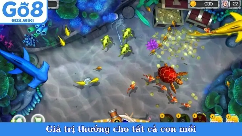 Giá trị thưởng cho tất cả con mồi