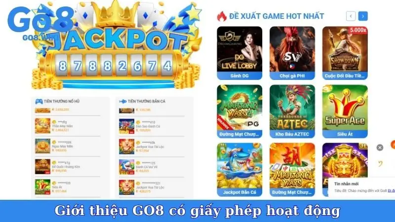Giới thiệu GO8 có giấy phép hoạt động