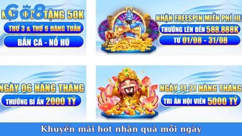 Khuyến mãi hot nhận quà mỗi ngày