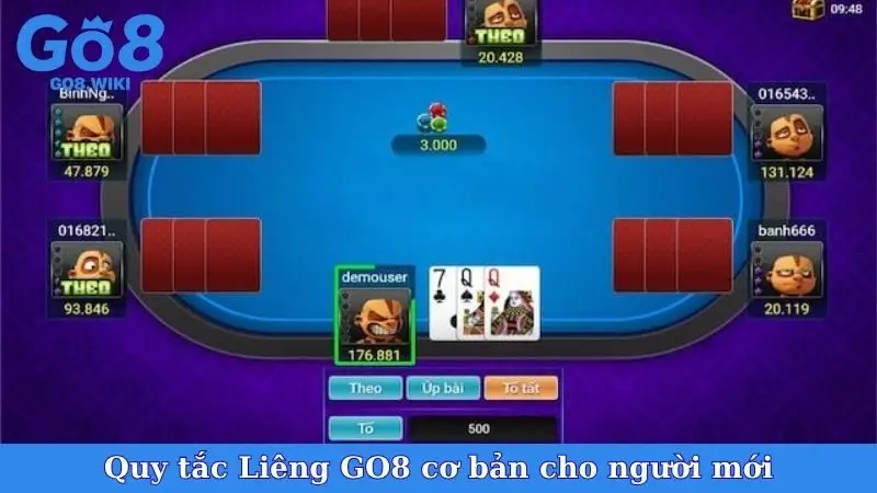 Quy tắc Liêng GO8 cơ bản cho người mới