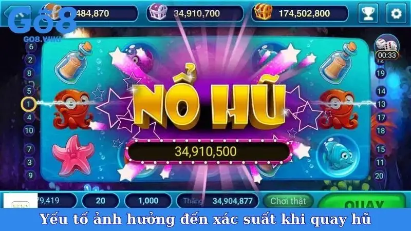 Yếu tố ảnh hưởng đến xác suất khi quay hũ